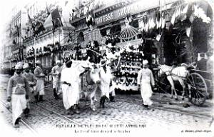 ALGER - BATAILLE DE FLEURS - PROMENADE DES BOEUFS GRAS2 - AVRIL 1910